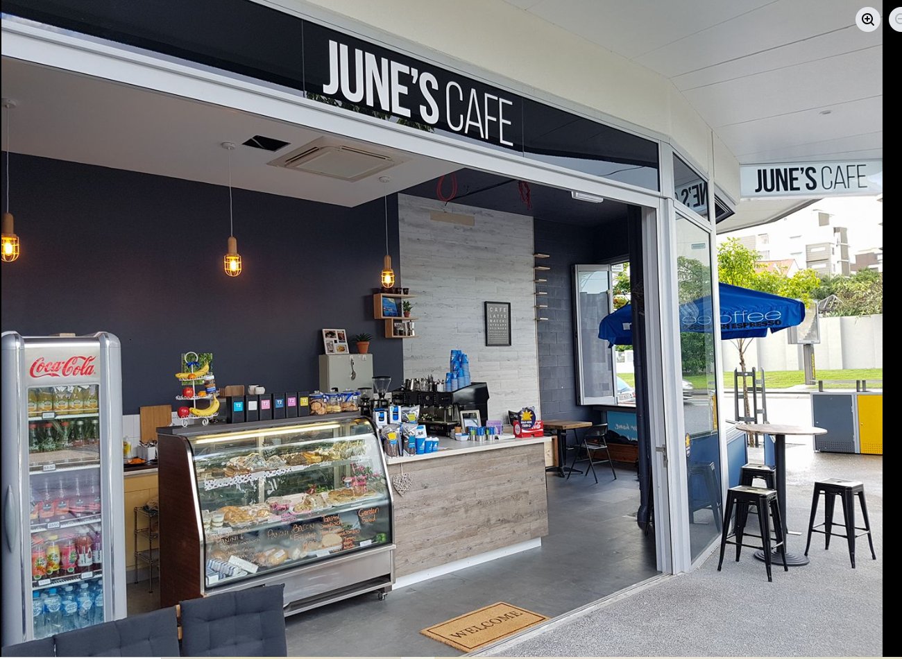 Inside June's Cafe, East Brisbane